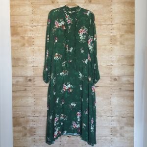H&M Emerald Green Long Sleeve Dress.